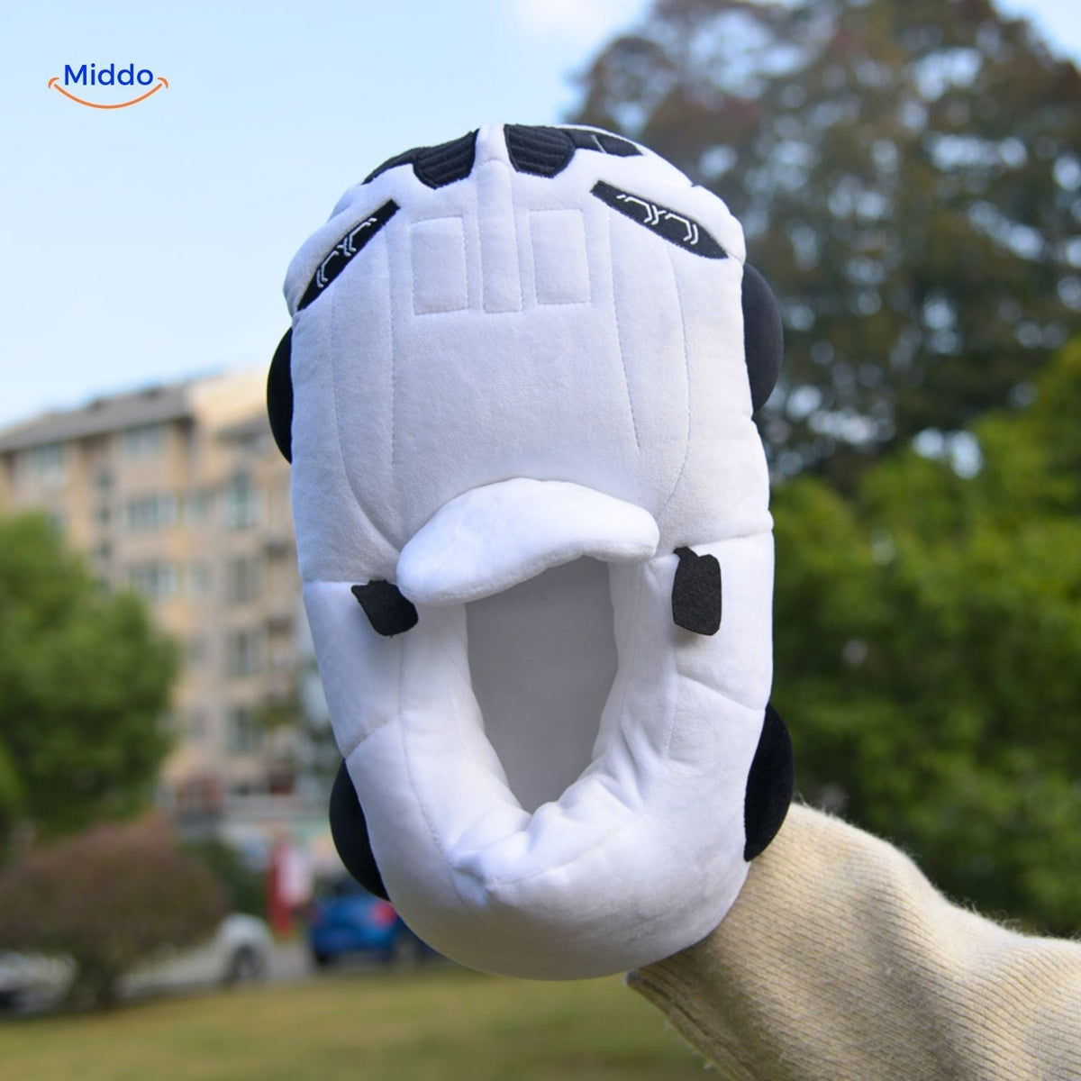 Race Car Plush House Slippers – Motorsport-Inspired Indoor Footwear for Men & Women