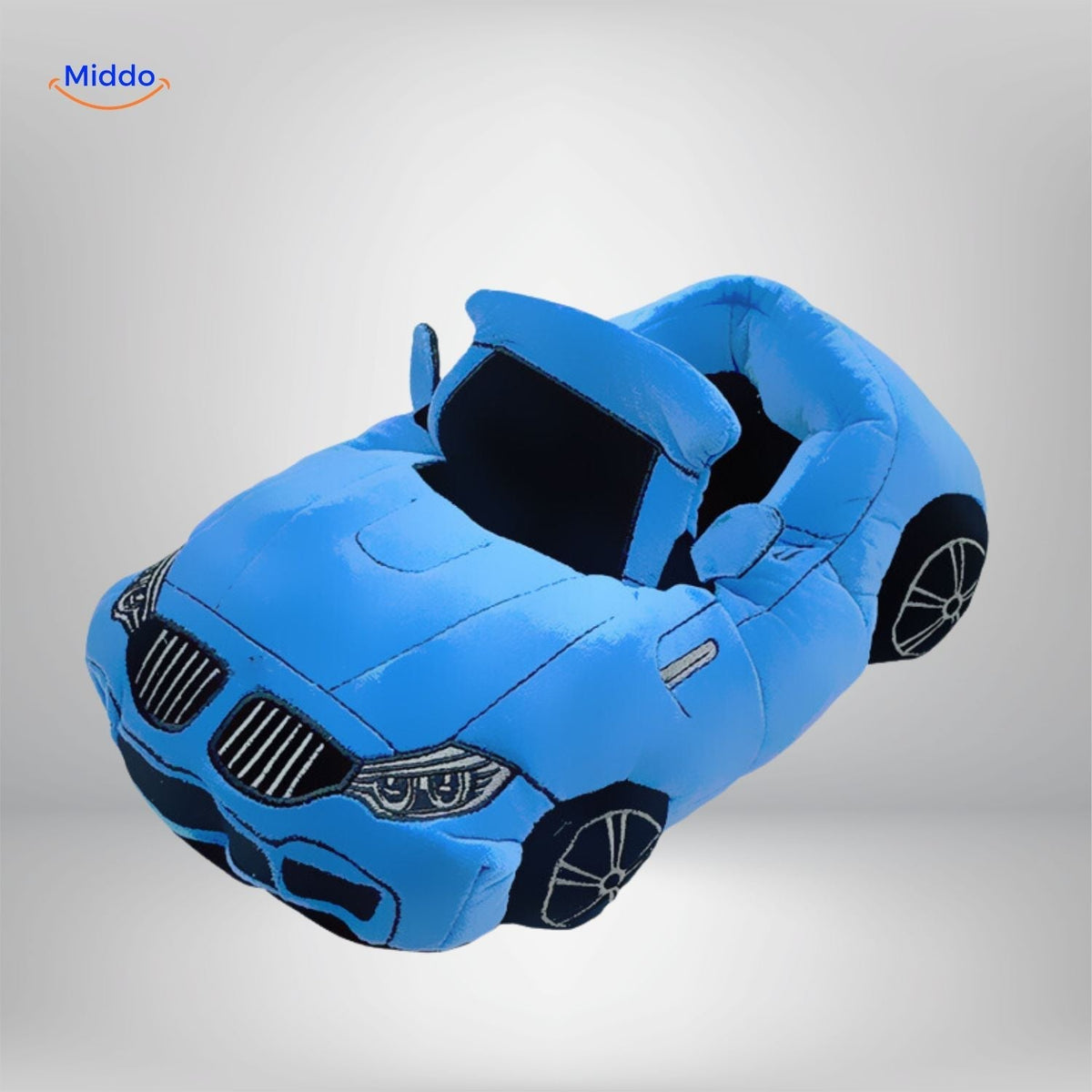 Race Car Plush House Slippers – Motorsport-Inspired Indoor Footwear for Men & Women