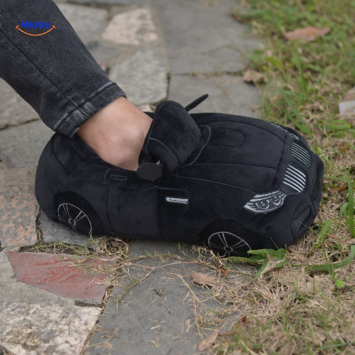 Race Car Plush House Slippers – Motorsport-Inspired Indoor Footwear for Men & Women