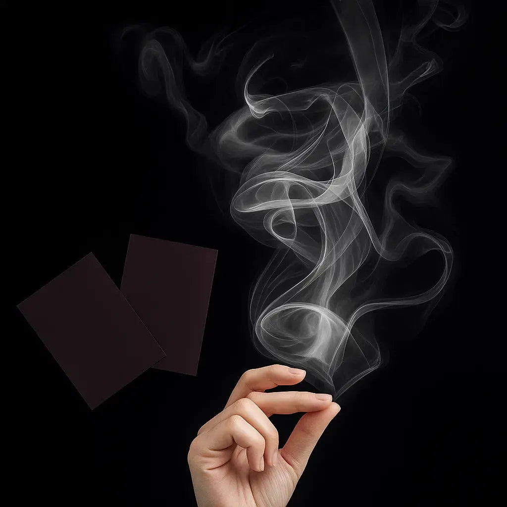 Finger Smoke Effect Kit 3.1 in Visual Illusion Paper for Magic Shows Content Creation Close-Up Tricks 5-Piece Performance Set | Thomler