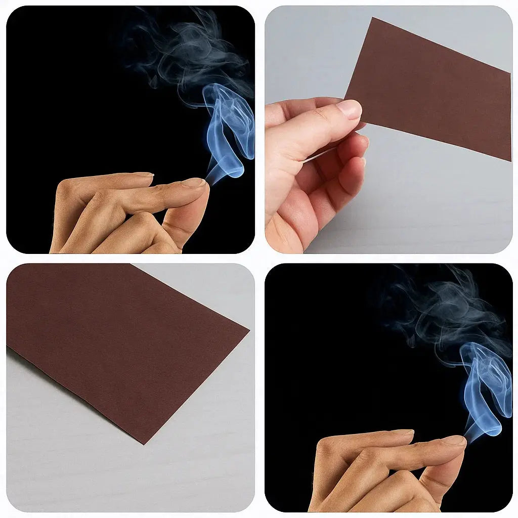 Finger Smoke Effect Kit 3.1 in Visual Illusion Paper for Magic Shows Content Creation Close-Up Tricks 5-Piece Performance Set | Thomler