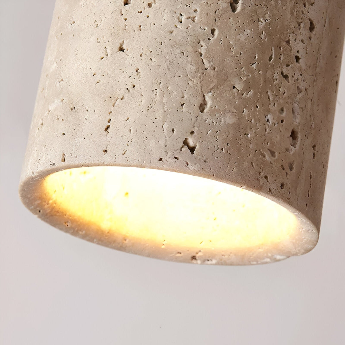 Flush Mount Stone Ceiling Light 4.3 Inch Beige Round Fixture Low Profile Bedroom Hallway Kitchen Entryway Soft Ambient Glow E27 Socket Natur | Thomler