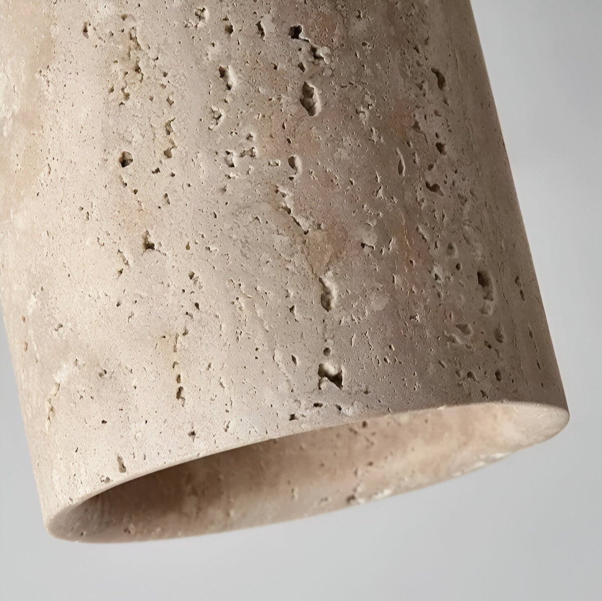 Flush Mount Stone Ceiling Light 4.3 Inch Beige Round Fixture Low Profile Bedroom Hallway Kitchen Entryway Soft Ambient Glow E27 Socket Natur | Thomler