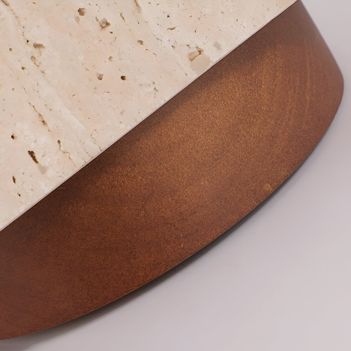 Flush Mount Stone Ceiling Light 4.3 Inch Beige Round Fixture Low Profile Bedroom Hallway Kitchen Entryway Soft Ambient Glow E27 Socket Natur | Thomler