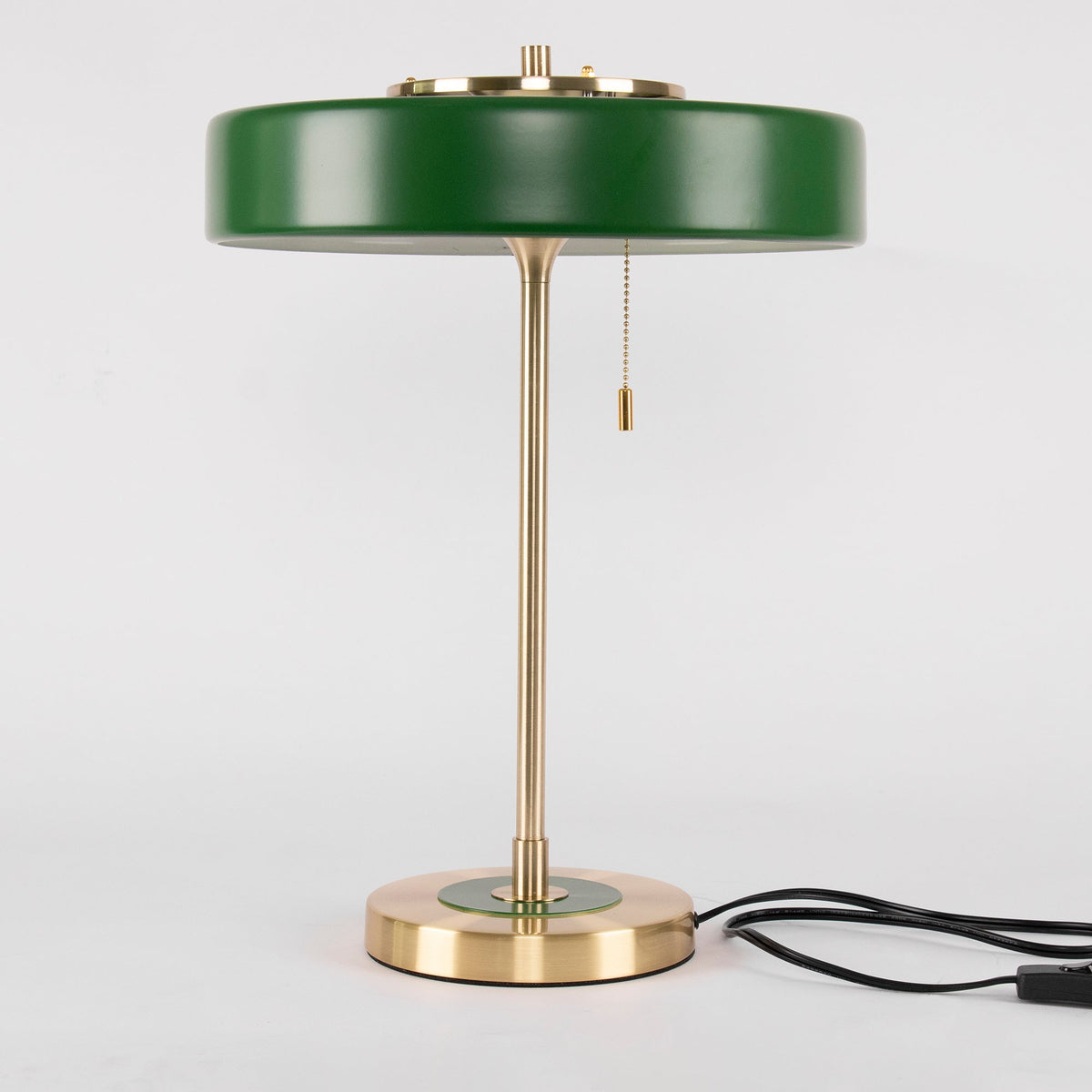 Lámpara de lectura de noche con pantalla de metal y difusor acrílico para escritorio, mesita de noche, oficina, dormitorio y decoración de estudio, interruptor de cadena, luz cálida | Thomler