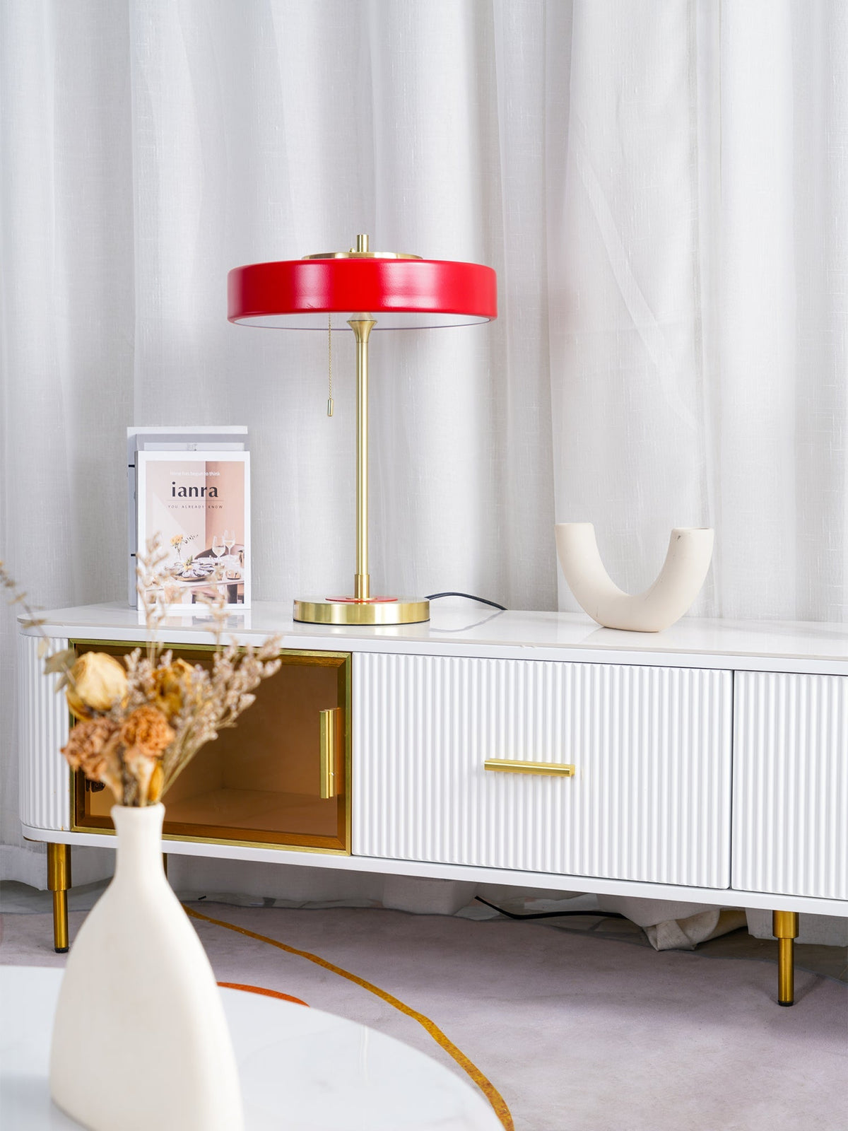 Lámpara de lectura de noche con pantalla de metal y difusor acrílico para escritorio, mesita de noche, oficina, dormitorio y decoración de estudio, interruptor de cadena, luz cálida | Thomler