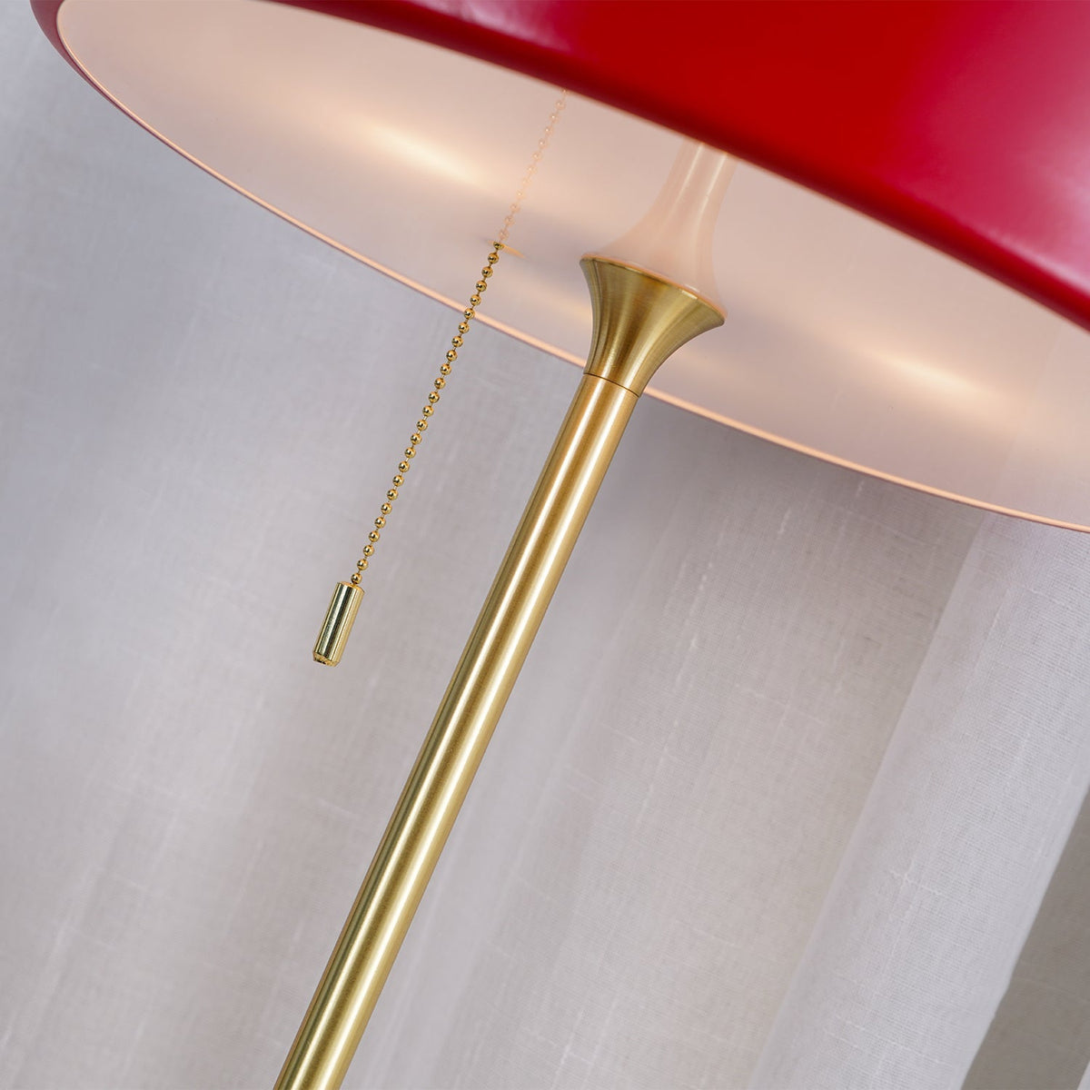 Lámpara de lectura de noche con pantalla de metal y difusor acrílico para escritorio, mesita de noche, oficina, dormitorio y decoración de estudio, interruptor de cadena, luz cálida | Thomler