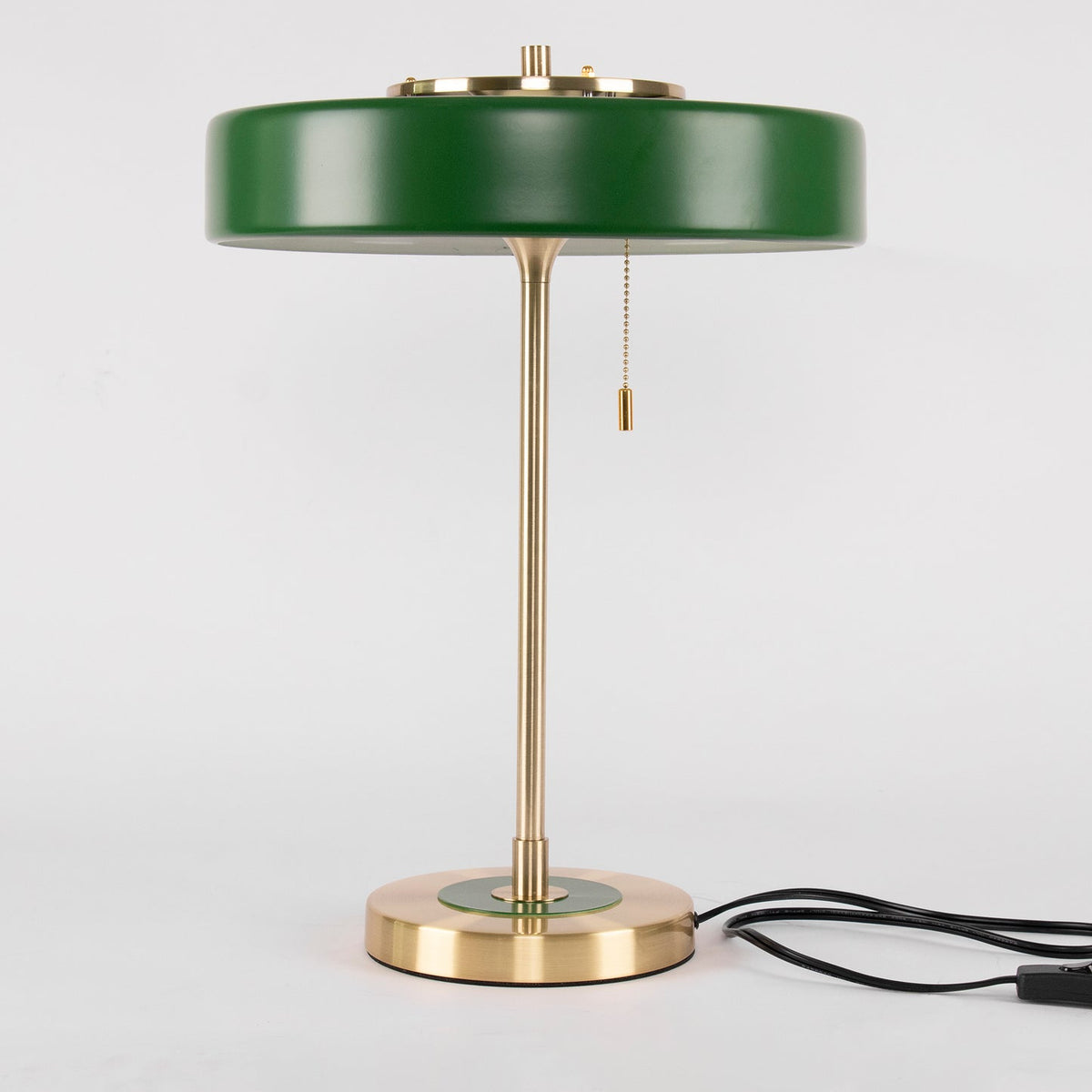 Lámpara de lectura de noche con pantalla de metal y difusor acrílico para escritorio, mesita de noche, oficina, dormitorio y decoración de estudio, interruptor de cadena, luz cálida | Thomler
