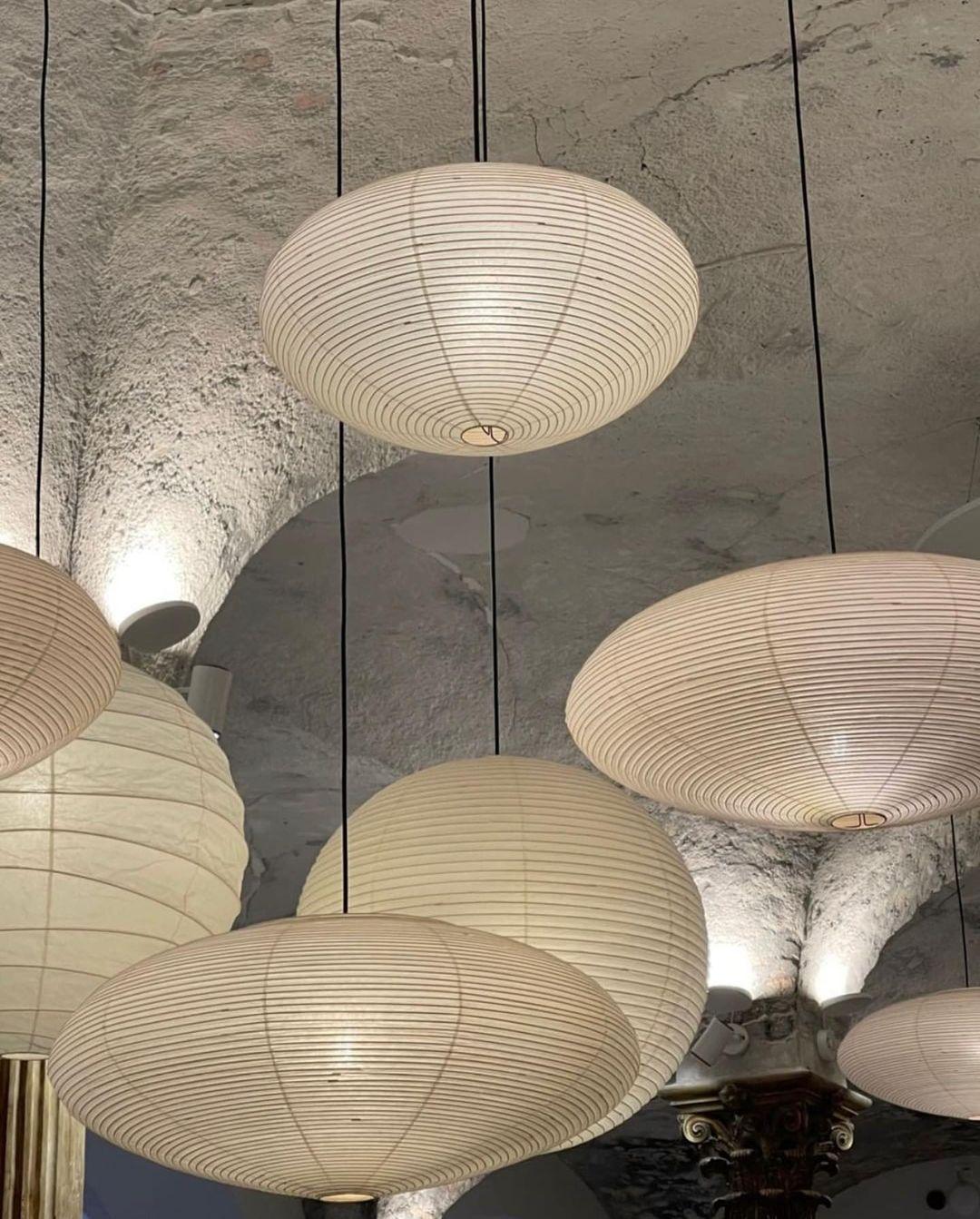 Handgemaakte papieren plafondlamp met verstelbaar snoer, witte hanglamp voor slaapkamer, woonkamer, keuken, eetkamer, moderne binnenlamp | Thomler
