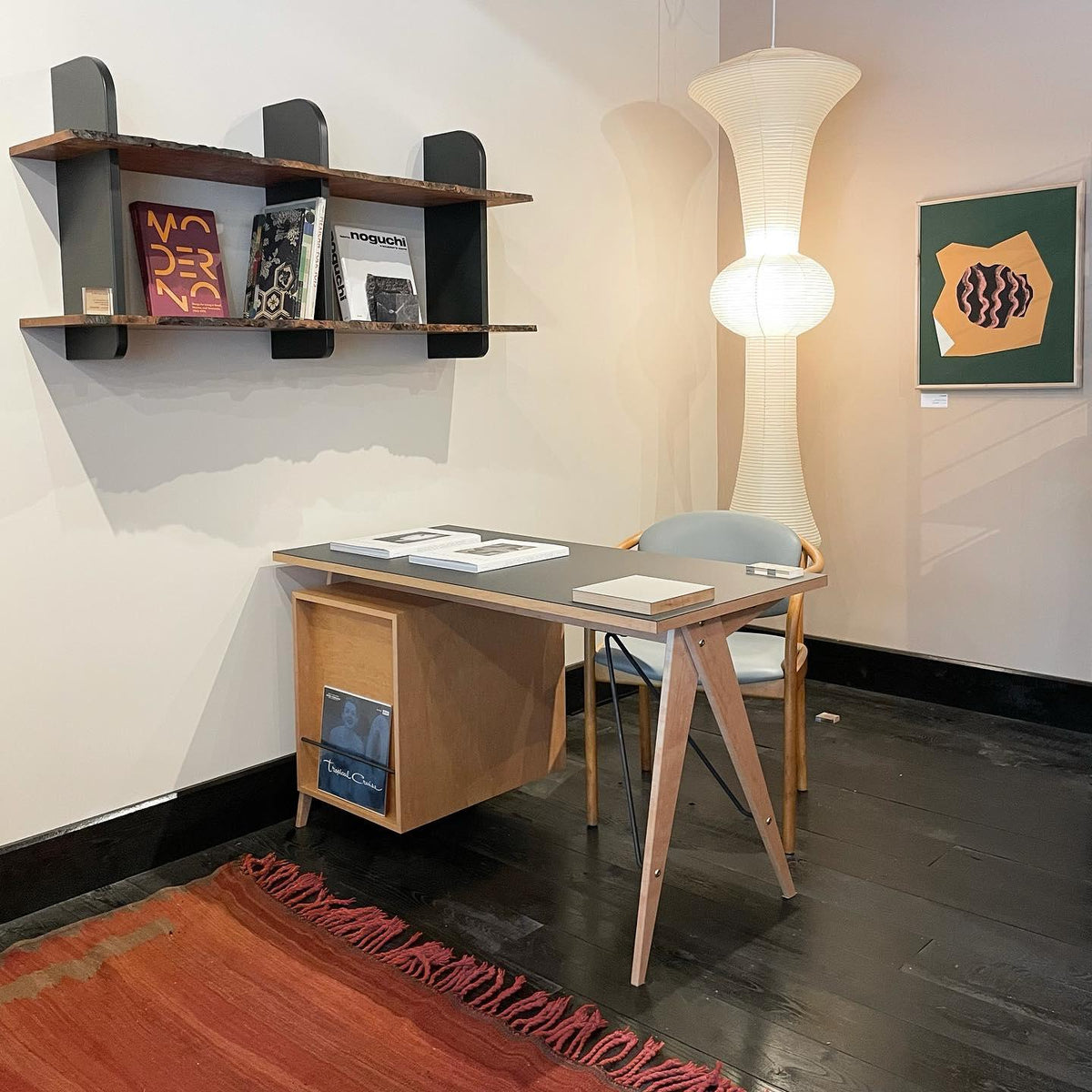 Lámpara de techo artesanal de papel con pantalla cilíndrica blanca, luminaria colgante con casquillo E26/E27 para dormitorio, sala de estar y comedor, luz ambiental moderna | Thomler