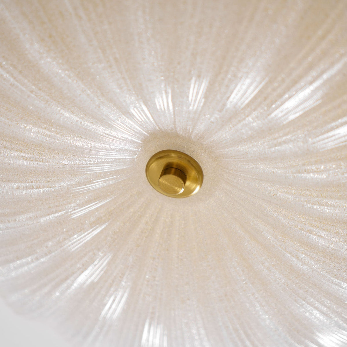 Ronde opbouw LED-plafondlamp goudkleurig metaal met matglazen kap 16 inch 36W voor slaapkamer woonkamer keuken kantoor binnenverlichting 3000K | Thomler