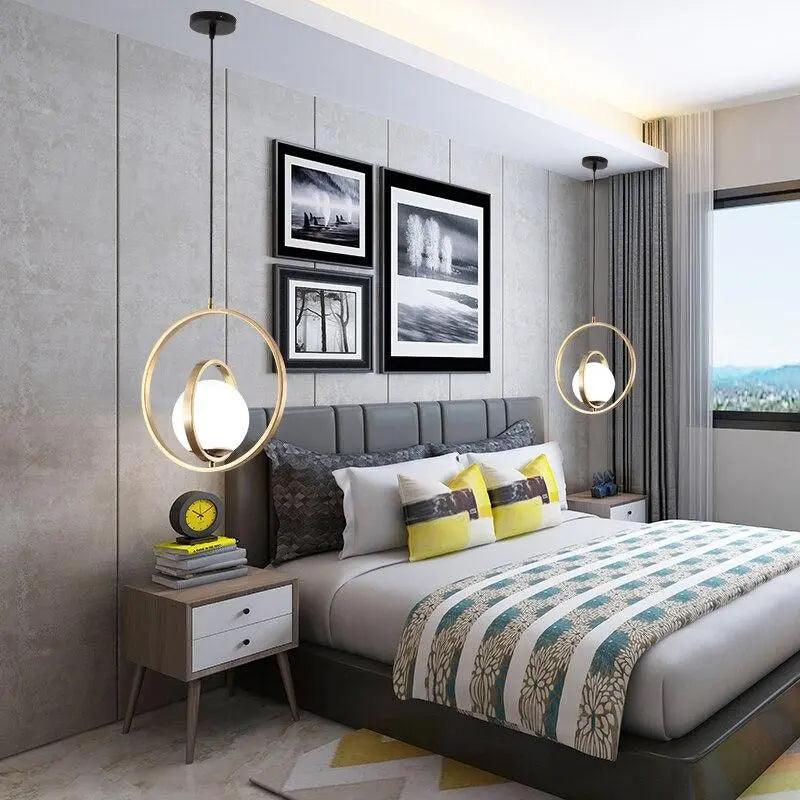 Verstelbare ronde hanglamp, goudkleurige afwerking, meerring-plafondarmatuur voor eetkamer, keukeneiland, woonkamer, slaapkamer, moderne hanglamp | Thomler