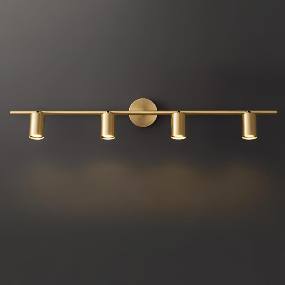 Pivoting Metal Track Spotlight Fixture 350° Swivel Wall & Ceiling Mount LED Accent Light for Living Room Bedroom Kitchen Gallery Art Display | Thomler