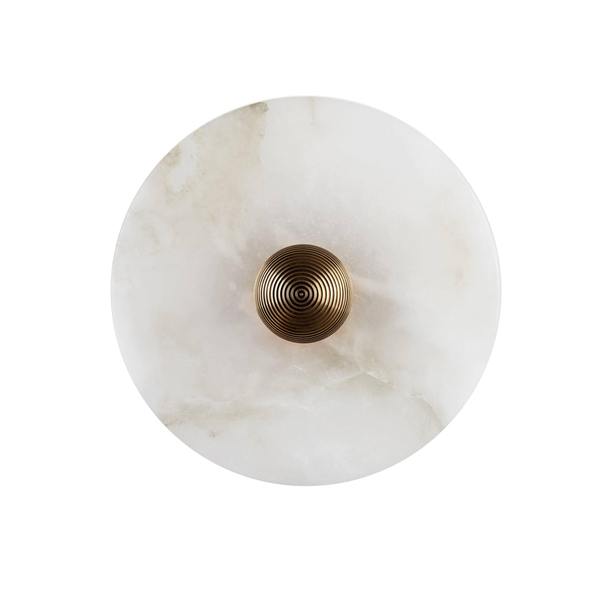 LED Flush Mount Ceiling Light 12 Inch Alabaster Shade Aluminum Frame Dual Install Wall Sconce Contemporary Fixture for Bedroom Hallway Livin | Thomler