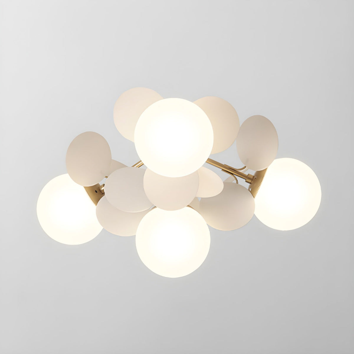 Lámpara de techo de montaje empotrado en colores pastel de 10 pulgadas de diámetro, de metal y acrílico, para habitación de niños, dormitorio, oficina, hogar, guardería, iluminación superior para espacios pequeños