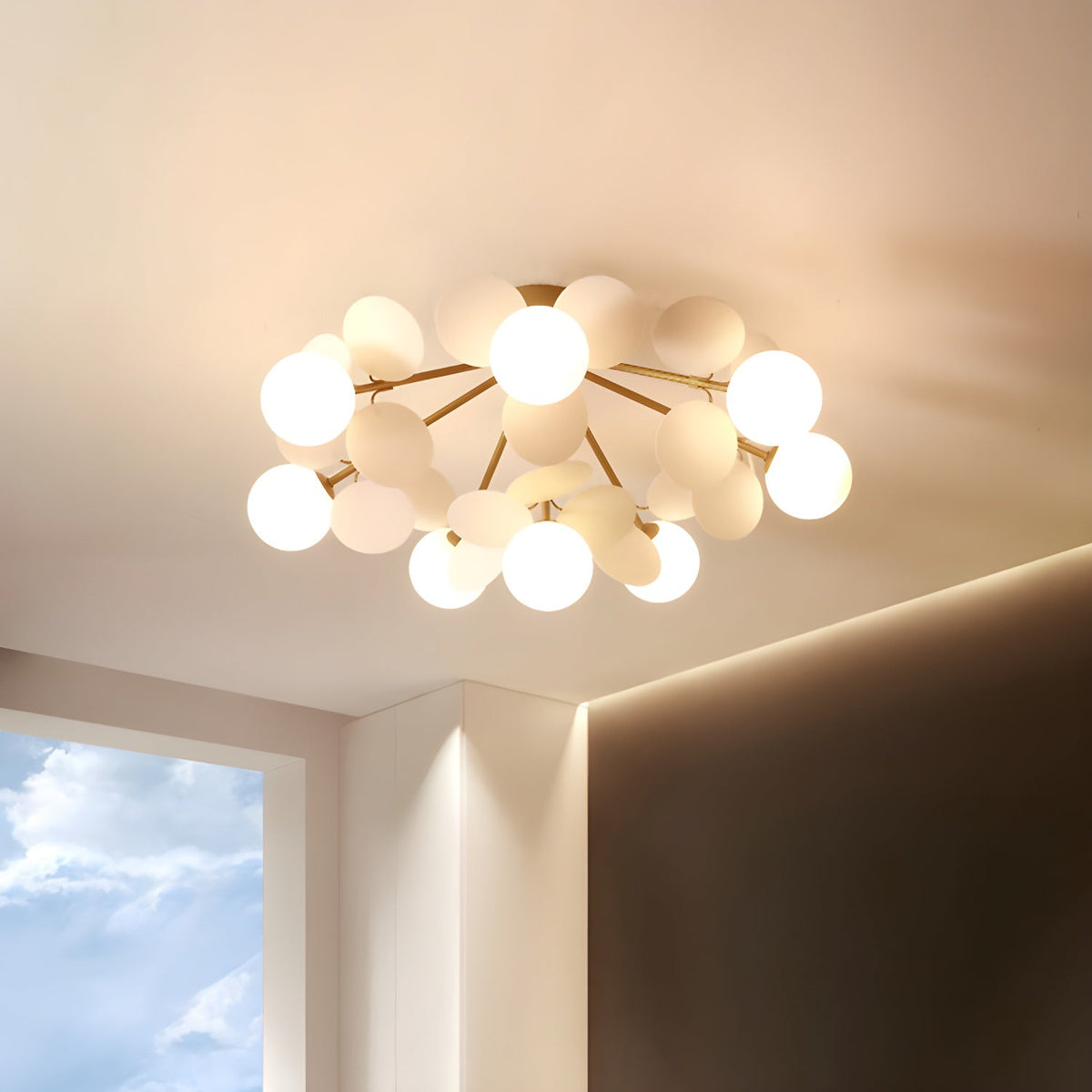 Lámpara de techo de montaje empotrado en colores pastel de 10 pulgadas de diámetro, de metal y acrílico, para habitación de niños, dormitorio, oficina, hogar, guardería, iluminación superior para espacios pequeños
