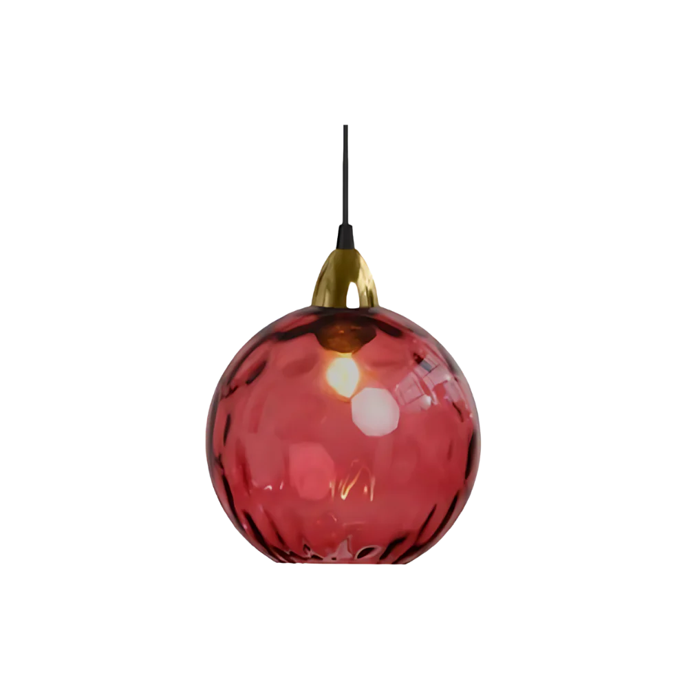 Getextureerde glazen hanglamp 7,9 inch, verlichting voor kookeiland in de eetkamer, in hoogte verstelbare moderne bolvormige pendellamp, minimalistische plafondlamp voor K | Thomler