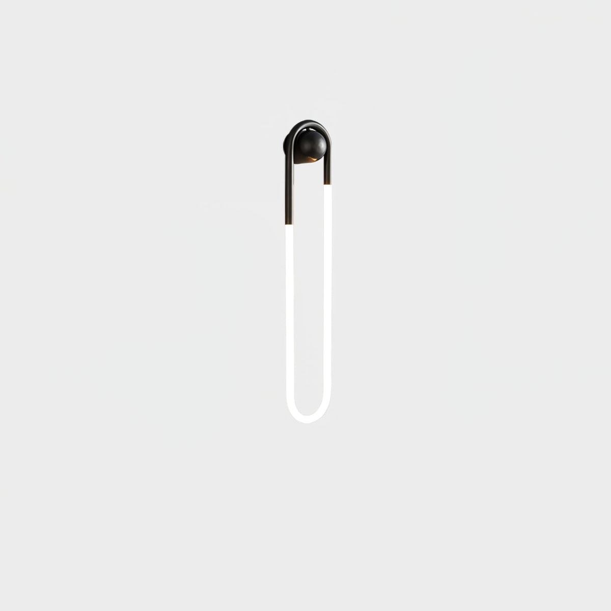 Sculptural Loop Sconce 9W Integrated LED Brass or Black Finish Dimmable Hardwired Fixture for Bedroom Hallway Living Room Contemporary Minim | Thomler