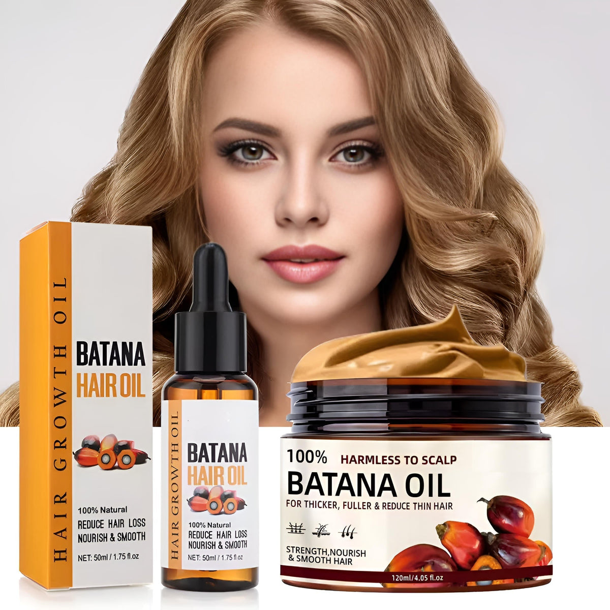 Natural Hair Growth Oil Serum Set