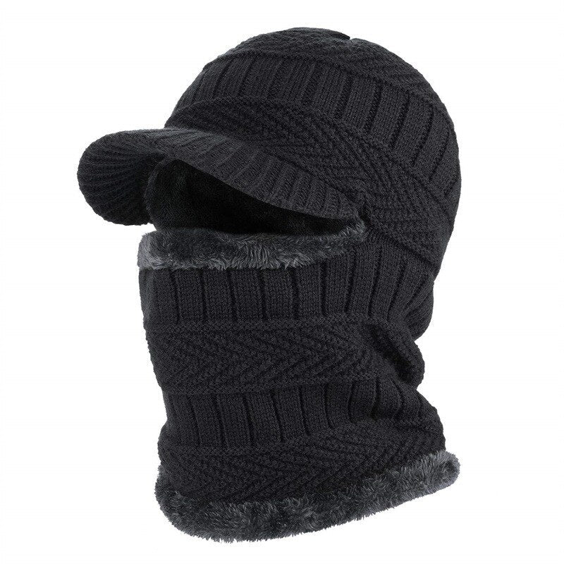 Knit Winter Beanie and Scarf Set for Men and Women – Matching Cozy Hat and Scarf Combo for Cold Weather
