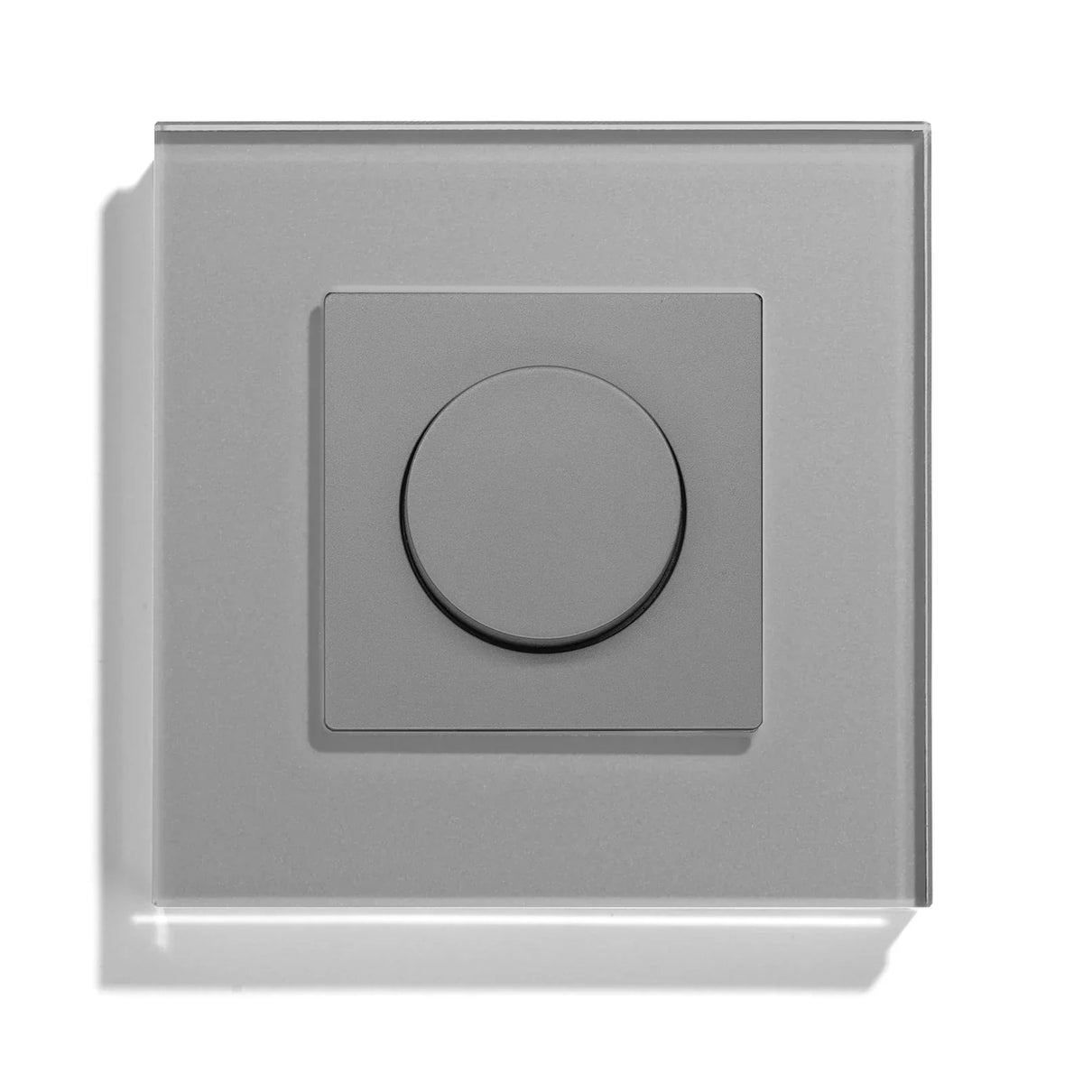 Rotary Light Dimmer Switch 3.4 in Glass Panel Touch Control LED Compatible for Bedroom Living Room Dining Room Home Wall Mount | Thomler