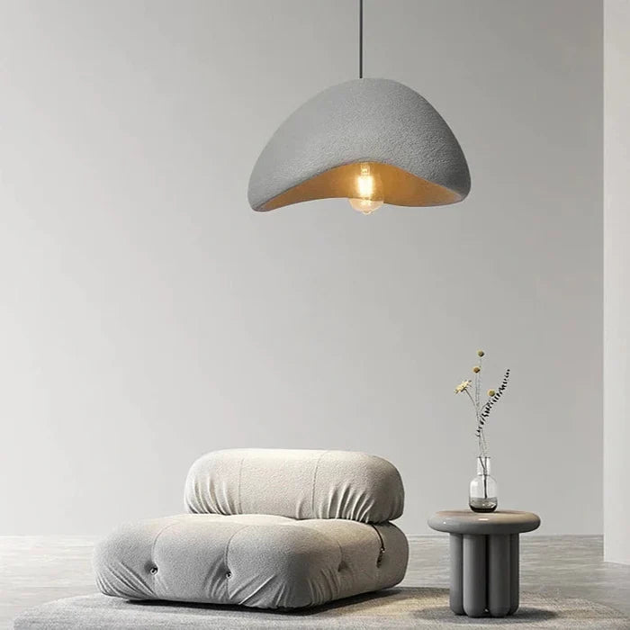 Ceiling Pendant Light Fixture Minimalist Japanese Design HDPE Glass Iron Hardwired for Dining Room Kitchen Island Living Room Bedroom Modern | Thomler