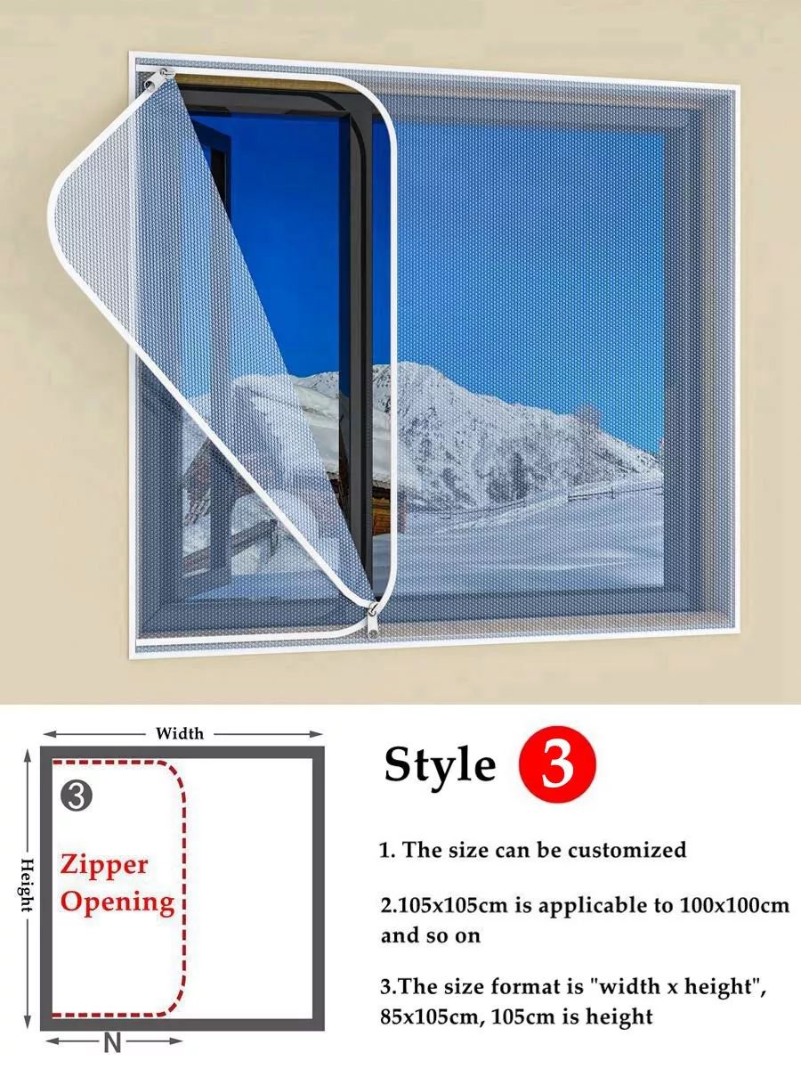 Insulating Window Film Kit – Dual-Layer Thermal Draft Stopper with Adhesive Zipper