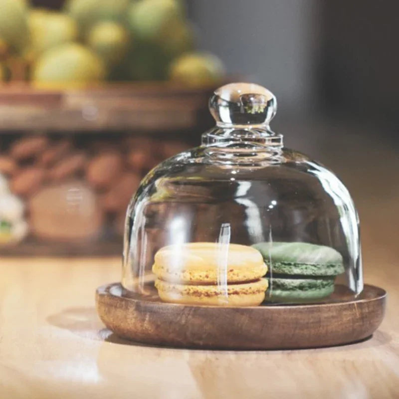 Glass Canister Set with Acacia Wood Lid for Kitchen Countertop Storage Dry Goods Snacks Pantry Organization | Thomler