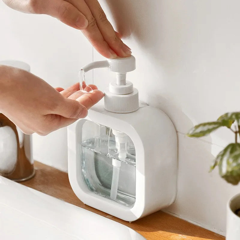 Countertop Liquid Soap Pump Dispenser with Press Mechanism for Bathroom Vanity, Kitchen Sink & Shower | Modern Minimalist Scandinavian Desig | Thomler