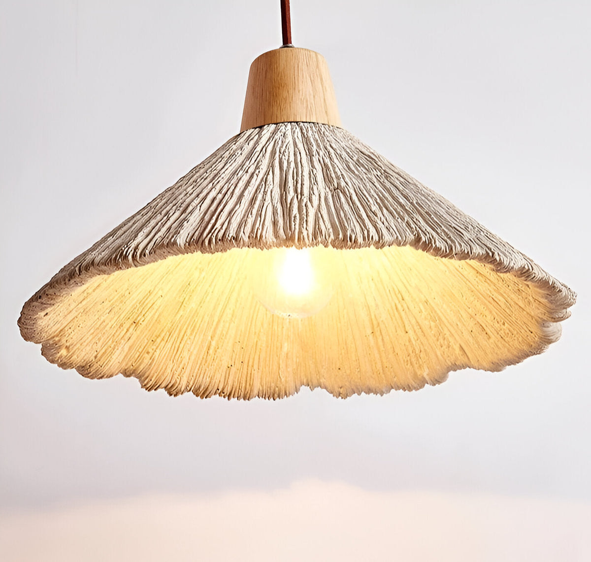 Crème-kleurige betonnen hanglamp 14 inch sculpturale keukeneiland pendellamp koepellamp bedraad moderne boerderij eetkamer plafondlamp | Thomler