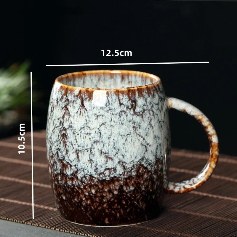 Handcrafted Stoneware Coffee Mug with Artisan Glaze – Heat-Retaining Cup for Tea, Cocoa, Hot Beverages – Kitchen Drinkware for Home, Office | Thomler