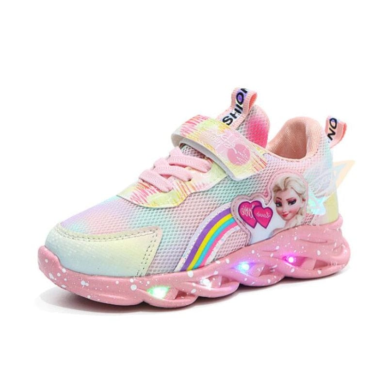 Zapatillas con luces LED en la suela y cierre de velcro para niños y niñas, ideales para jugar, actividades en interiores y exteriores y uso diario | Thomler