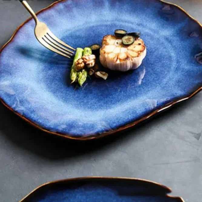 Artisan Bone China Dinner Plates 10.5 Inch Set Hand-Painted Multicolor Ceramic Tableware for Everyday Family Meals Holiday Hosting | Thomler