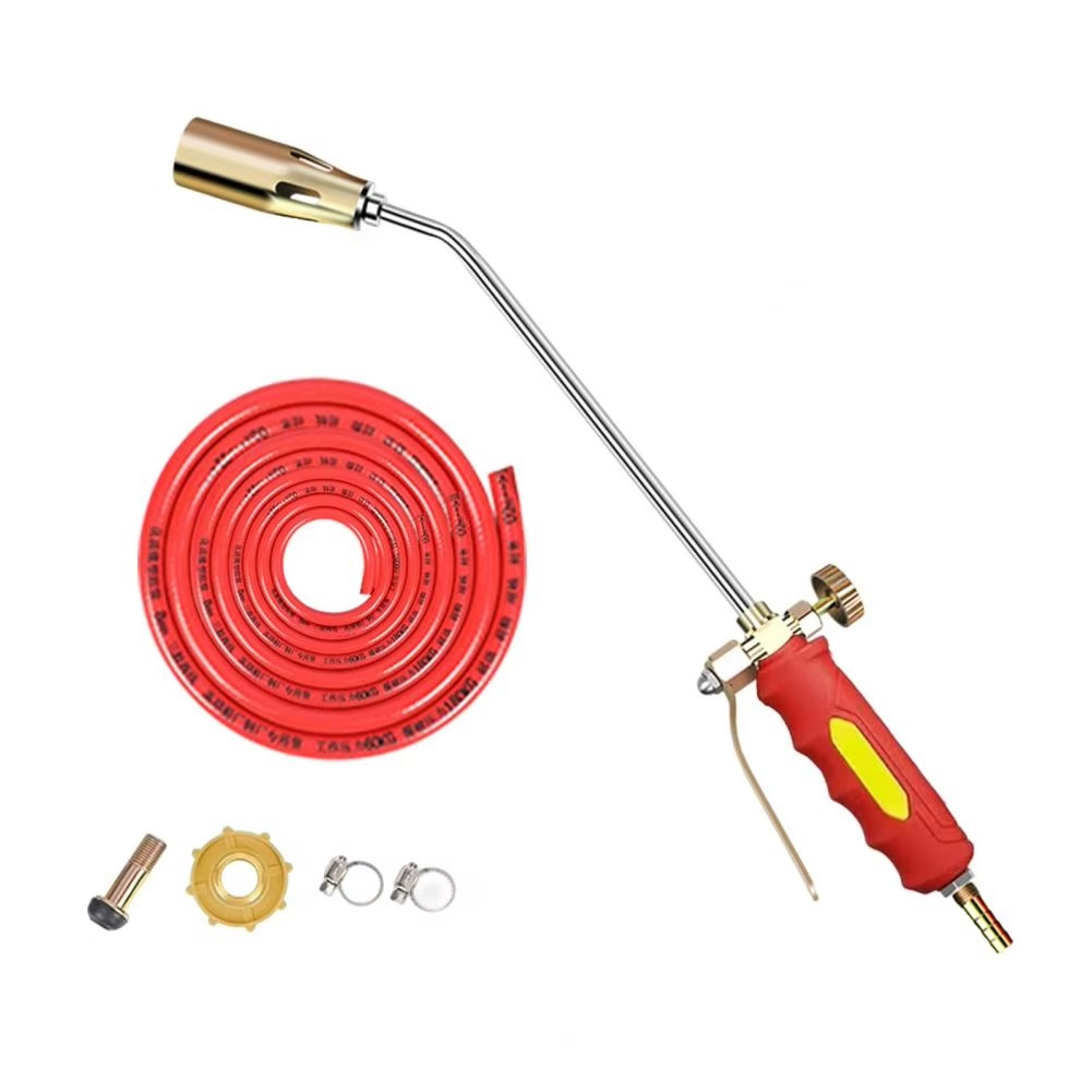 Propaan onkruidbrander met regelventiel, hendel van 60 cm en slang van 3 meter