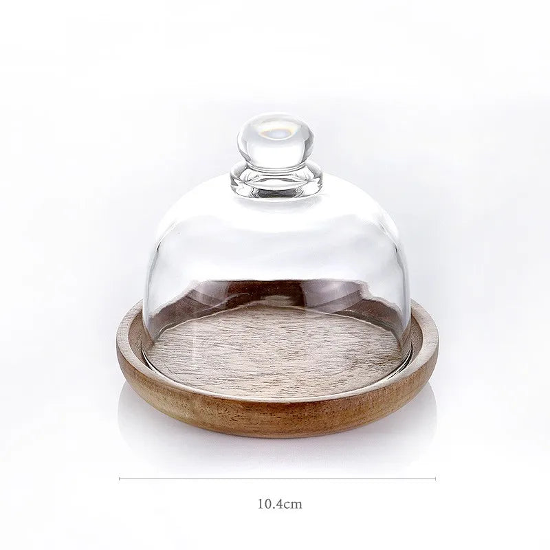 Glass Canister Set with Acacia Wood Lid for Kitchen Countertop Storage Dry Goods Snacks Pantry Organization | Thomler