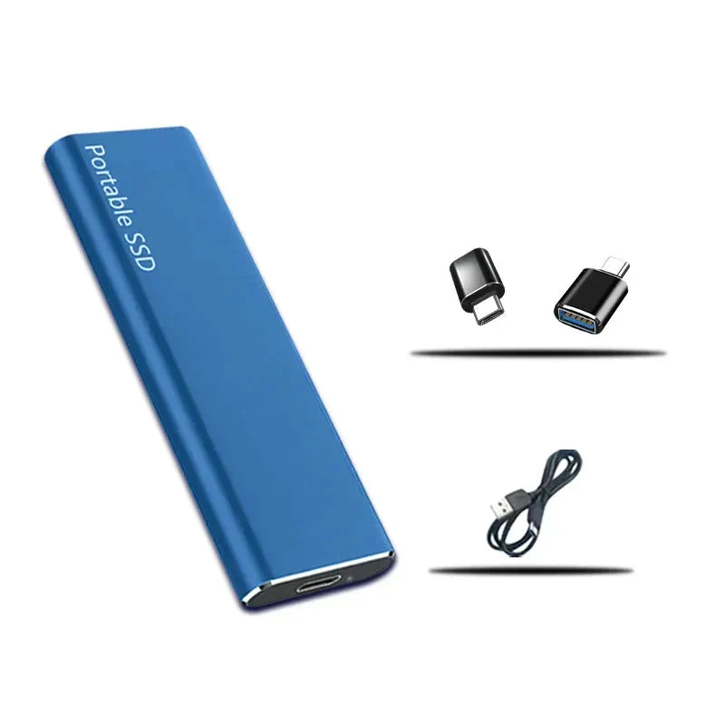 Unidad de estado sólido (SSD) de 4 TB, carcasa de aluminio compacta USB-C para Mac, PC, portátil, escritorio, viajes, trabajo, copia de seguridad, transferencia de datos y almacenamiento