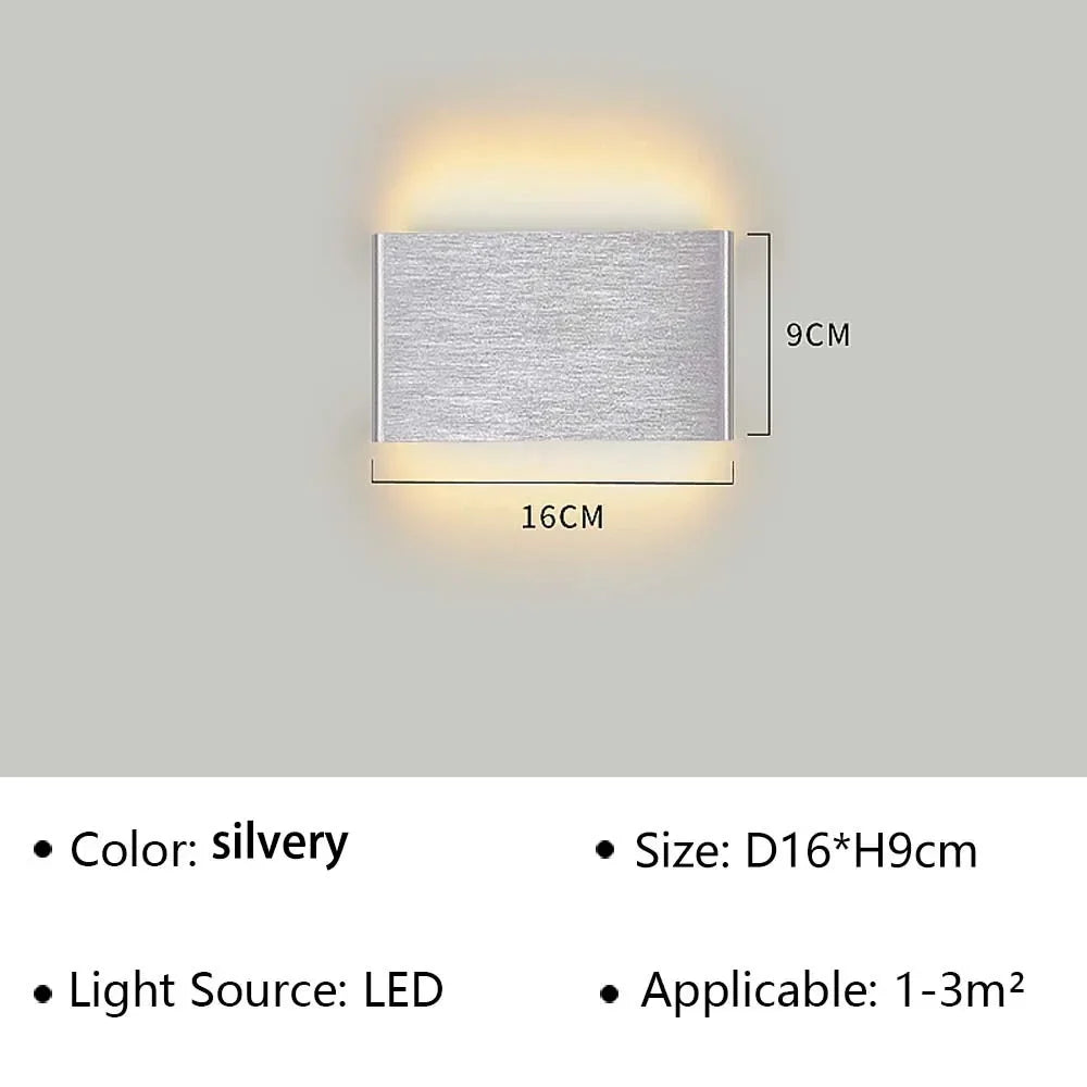 Contemporary LED Wall Light Fixture – Minimalist Design for Bedroom, Hallway & Bathroom