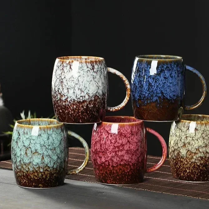 Handcrafted Stoneware Coffee Mug with Artisan Glaze – Heat-Retaining Cup for Tea, Cocoa, Hot Beverages – Kitchen Drinkware for Home, Office | Thomler
