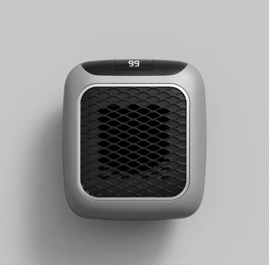 Compact Wall-Mounted Space Heater – 800W Portable Room Warmer with Digital Display