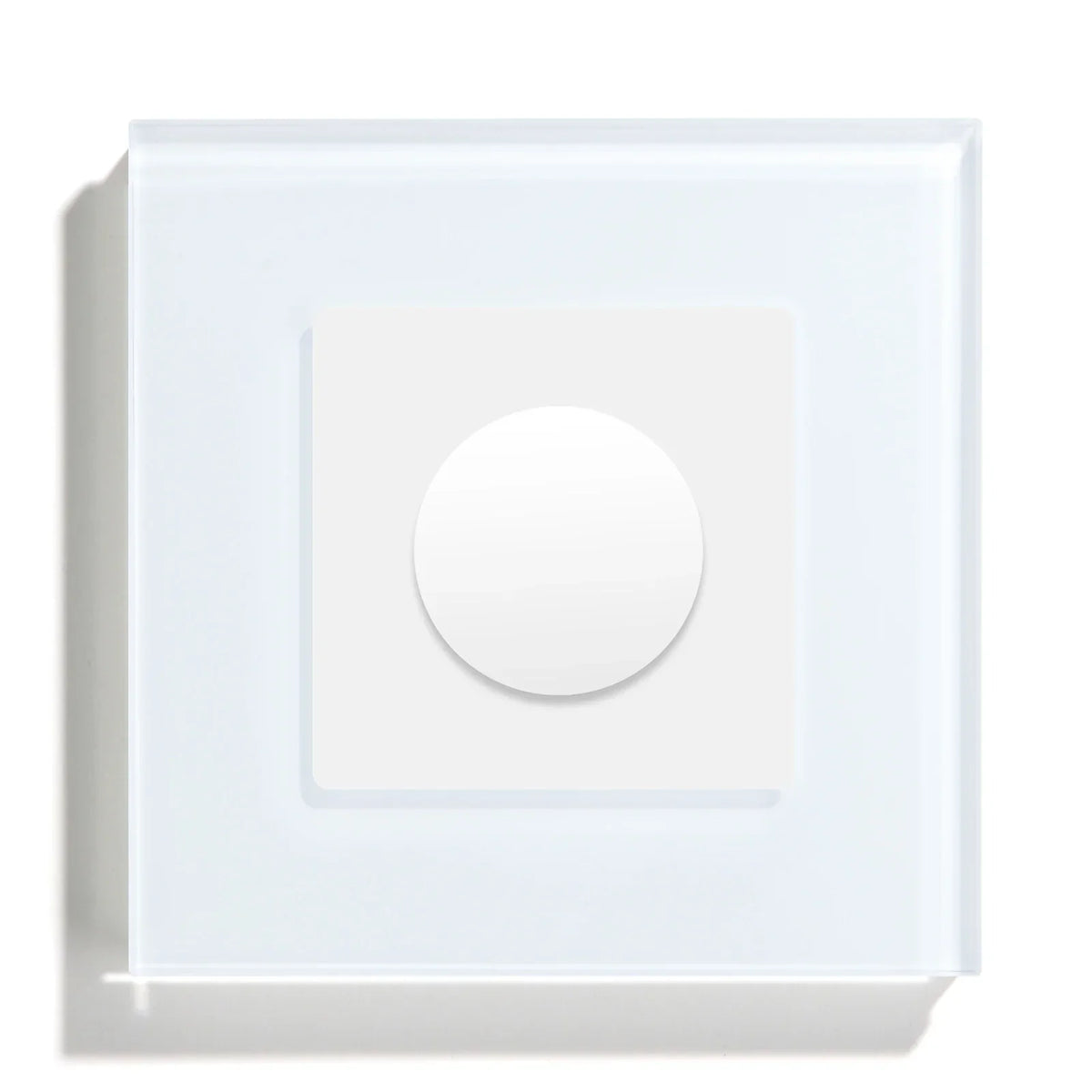 Rotary Light Dimmer Switch 3.4 in Glass Panel Touch Control LED Compatible for Bedroom Living Room Dining Room Home Wall Mount | Thomler