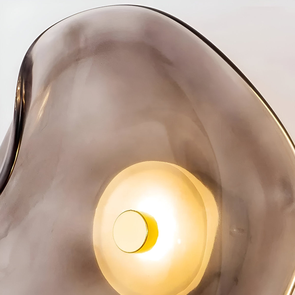Curved Glass LED Wall Sconce 10 in Warm White Bidirectional Light Fixture for Bedroom Hallway Living Room Modern Indoor Accent Lighting | Thomler