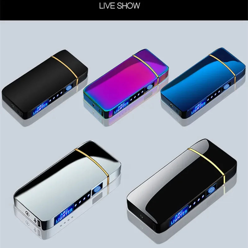 Electric Arc Lighter Rechargeable Windproof Dual Beam Touch Activated USB Powered Flameless Igniter for Candles Incense Camping Outdoor Kitc | Thomler