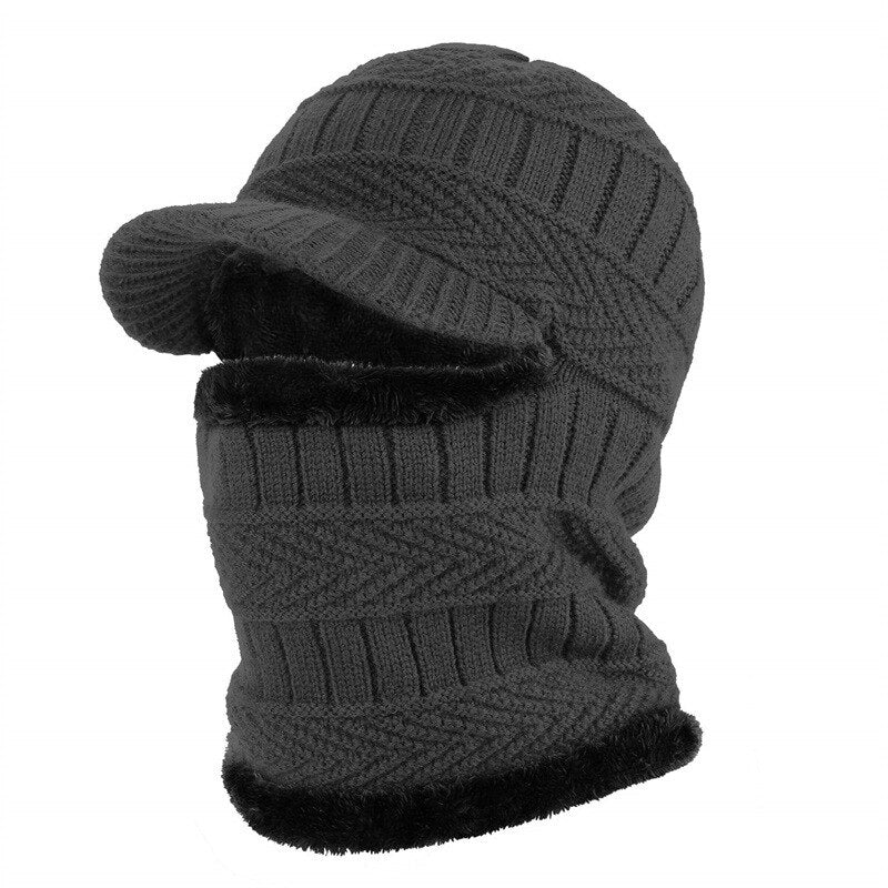 Knit Winter Beanie and Scarf Set for Men and Women – Matching Cozy Hat and Scarf Combo for Cold Weather