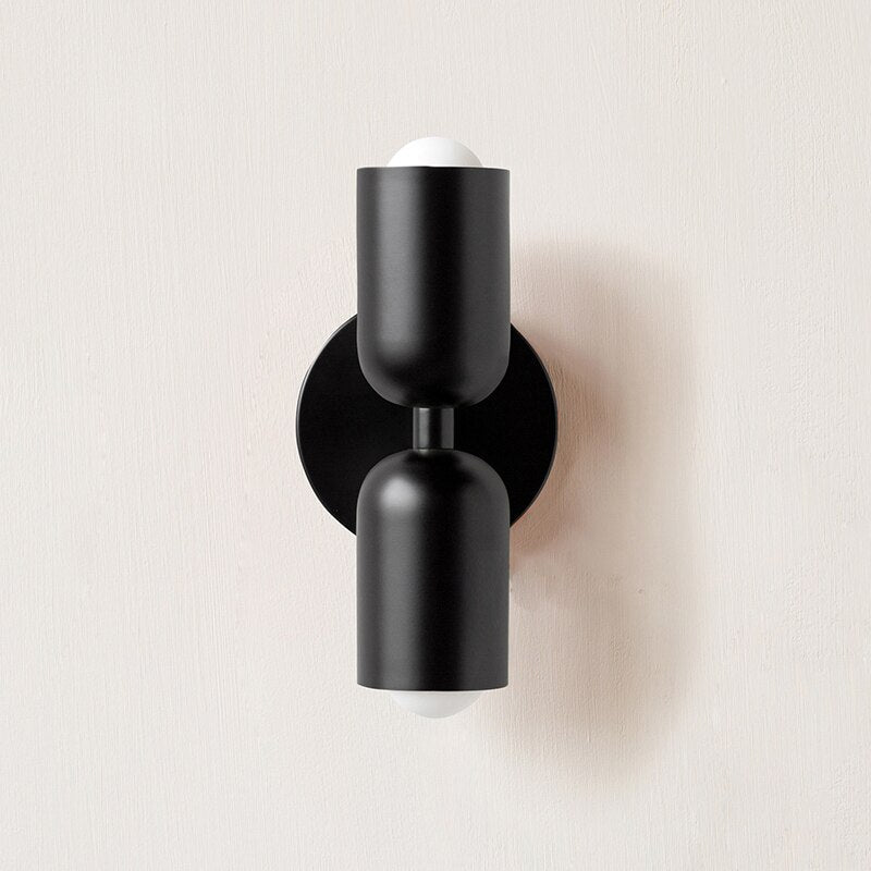 Mondgeblazen glazen wandlamp, meerkleurige kap, metalen voet, voor vaste aansluiting of met stekker, voor woonkamer, slaapkamer, hal, modern, hedendaags | Thomler
