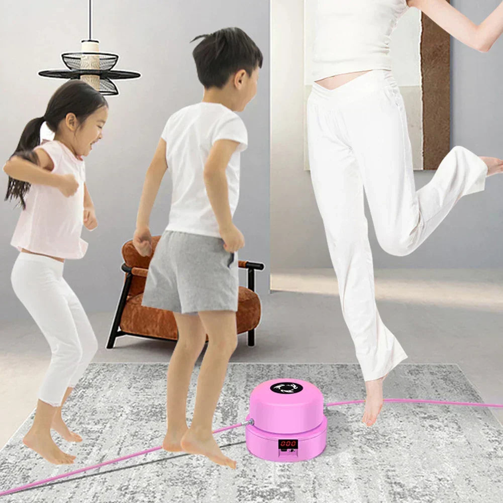 Cordless Smart Skipping System Rechargeable Auto-Spin Ropeless Trainer Adjustable Intensity Cardio Equipment Indoor Aerobic Exercise Tool fo | Thomler