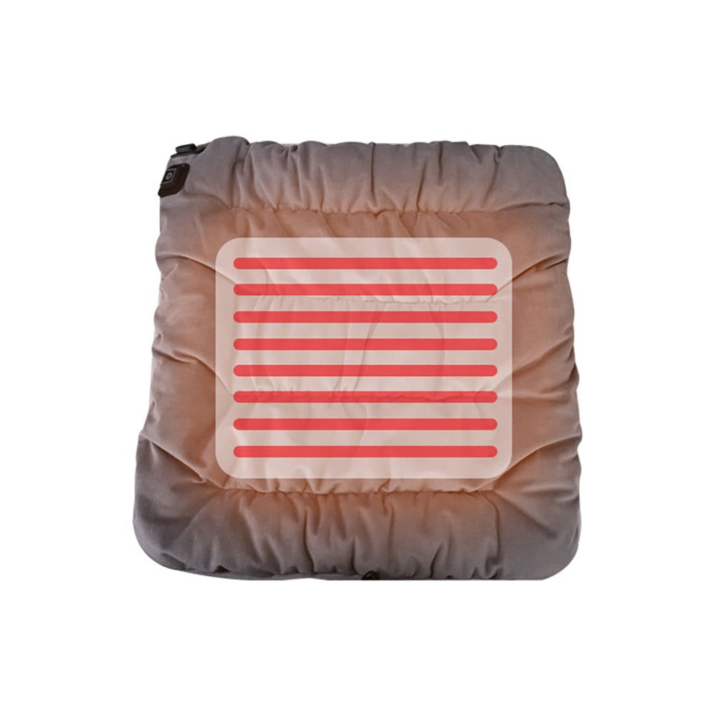 USB Heated Seat Cushion with 3 Temperature Settings for Chair & Couch