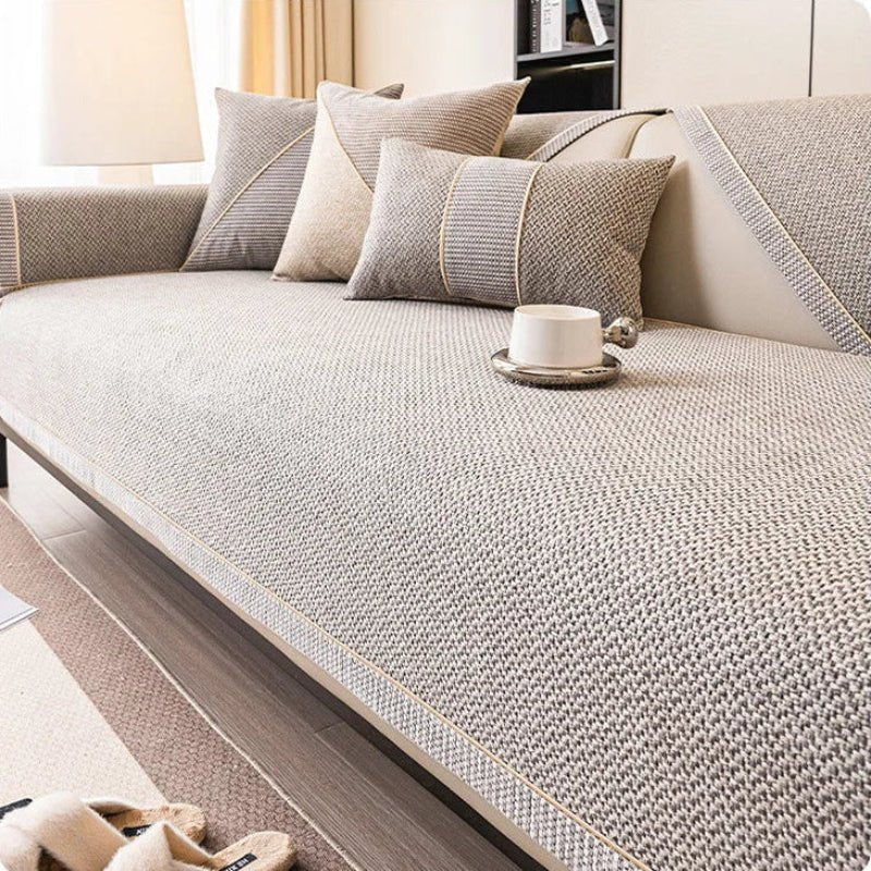 Quilted Non-Slip Sofa Cover with Latex Grip – Mix-and-Match Protection for Couch Seats, Backs & Arms