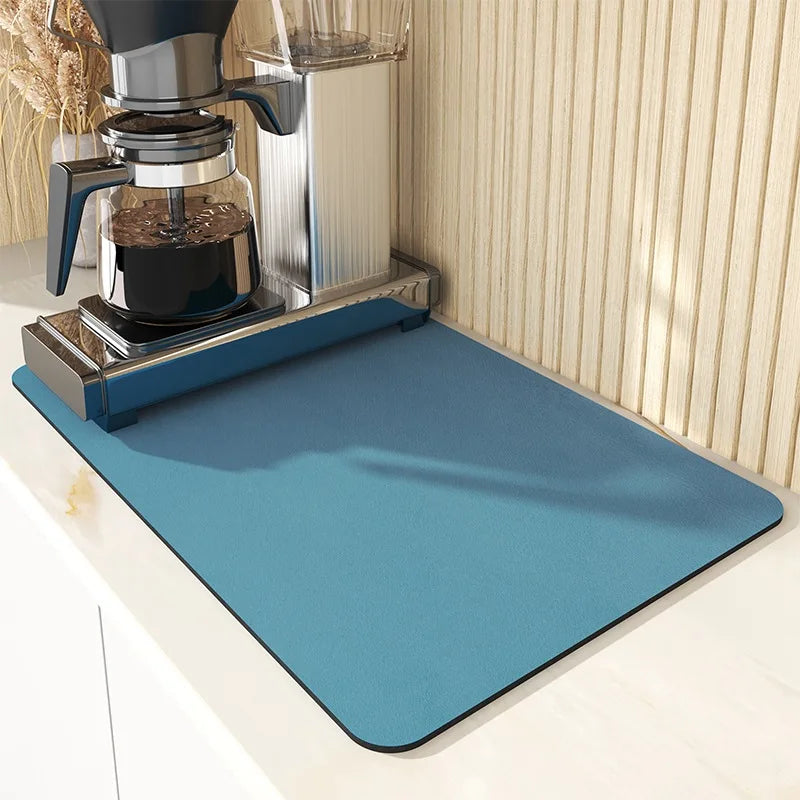 Sink Area Floor Runner 20×24 inch Green Microfiber Ultra-Absorbent Quick-Dry Anti-Slip Backing Machine Washable for Kitchen Dishwasher Cookt | Thomler