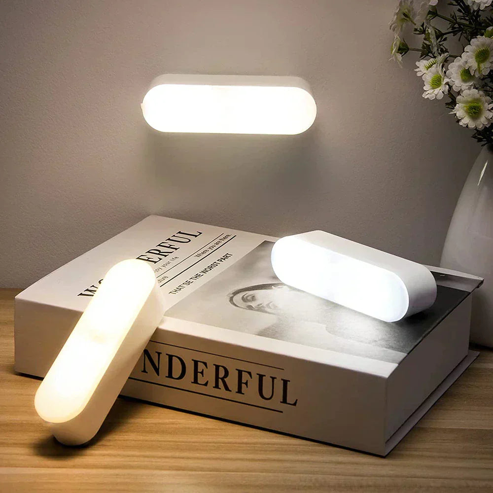 Bewegingssensor Nachtlampje USB Oplaadbaar 5,5 Inch Wit Draadloos voor Gangpaden Trappen Slaapkamers Kasten Keukenkastjes Dimbaar Warm Koel | Thomler