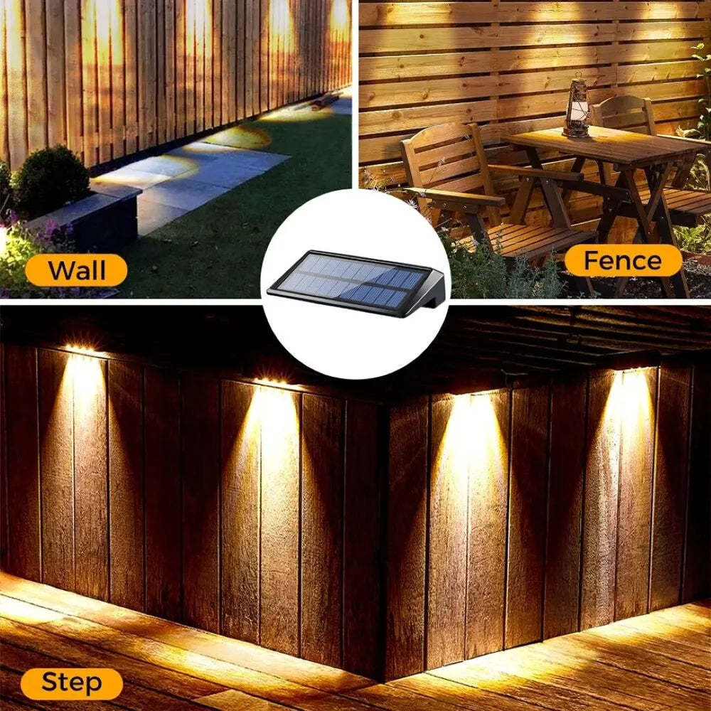 Outdoor Garden Pathway Lights Solar Powered 2-Pack with Dusk-to-Dawn Sensor Waterproof IP44 Dimmable LED Landscape Accent Lighting for Patio | Thomler